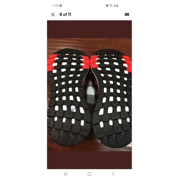 Adidas Pureboost Rebel Running Shoes Size (6) # F35781 Black Red .. - Picture 6 of 6